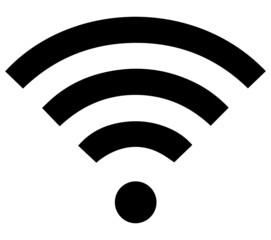 Wireless vector icon. Wireless signal, wifi icon. EPS 10 vector illustration