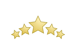 Five stars quality symbol