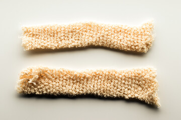 Pair of elasticated tubular support bandage