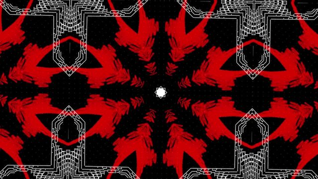 kaleidoscope animation abstract geometric shapes
