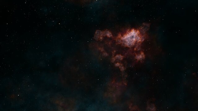 Deep space nebula with stars. Supernova Multicolor Starfield Space outer space background with nebulas and stars. Star clusters. © AlexMelas