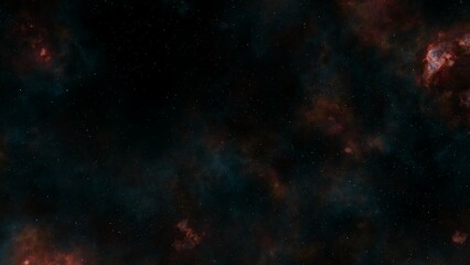 Science fiction fantasy in high resolution. Deep space nebula. star planet.