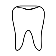 tooth icon line art