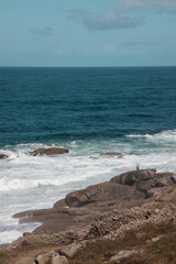 Seascape in Muxia in Galicia
