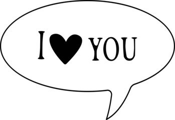 A declaration of love. Valentine is day. 