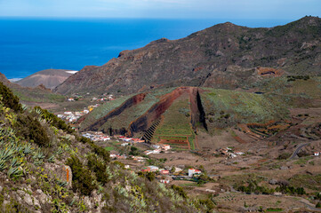View on Los Pedregales mountain, Rural de Teno park on Tenerife, Canary islands, Spain