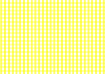 Classic white and yelow horizontal tablecloth background, texture, vector