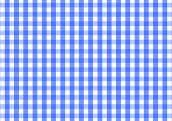 Blue Gingham pattern. Texture from rhombus/squares for - plaid, tablecloths, clothes, shirts, dresses, paper, bedding, blankets, quilts and other textile products. Vector illustration