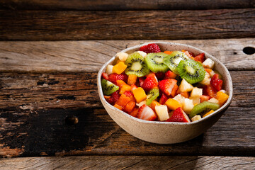 Fresh fruits in the bowl