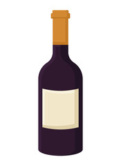 wine bottle illustration