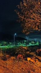 Cidade serrana a Noite