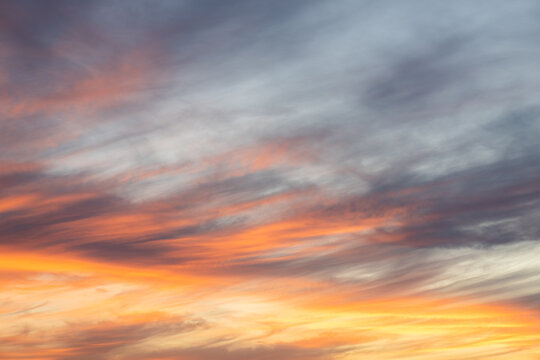 supplemental sunset sky clouds overlay with copy space