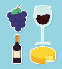 four wine items