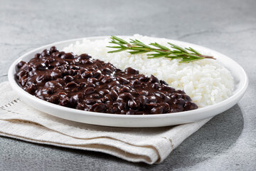 Black beans and rice dish.