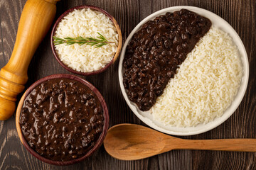 Black beans and rice dish.