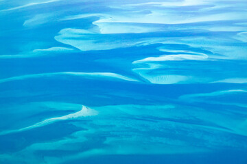 Fototapeta na wymiar Bahammas Seabed Aerial Abstract