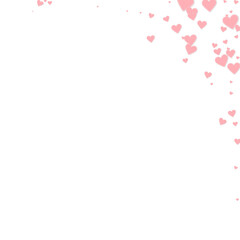 Fototapeta na wymiar Pink heart love confettis. Valentine's day corner