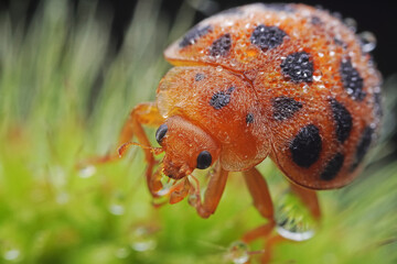 Ladybugs on wild plants, North China