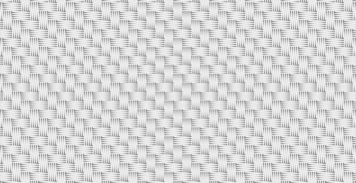 Panoramic gray wicker background, repeating elements - Vector