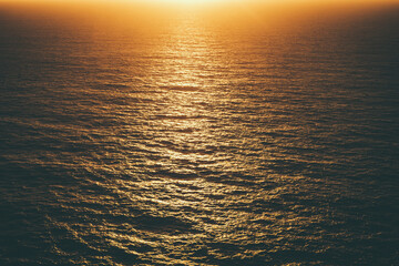 sunset on the sea