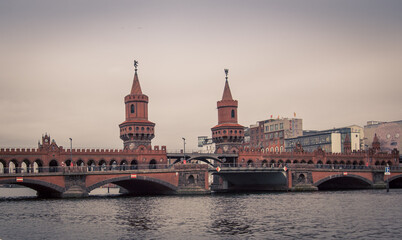 bridge with towers in Berlin 