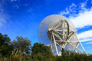 The observatory radio telescope