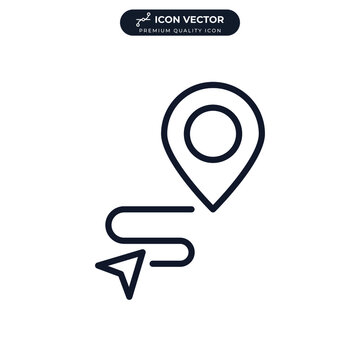 Gps Tracking Icon Symbol Template For Graphic And Web Design Collection Logo Vector Illustration