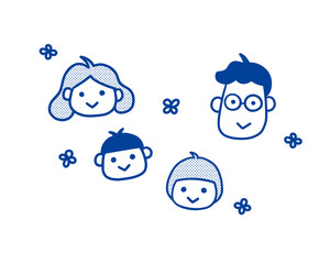 家族のイラスト
