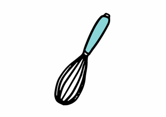 泡だて器の手書きイラスト