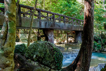 Erawan Falls in Thailand