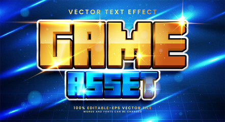 Game asset 3D text effect, editable text style and suitable for game assets.