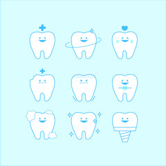 치아 캐릭터-아이콘