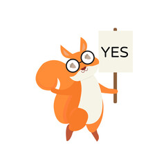 squirrel animal vector illustration design suitable for character cartoon illustration vector