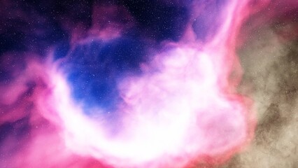 nebula gas cloud in deep outer space	
