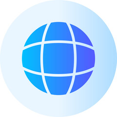 worldwide gradient icon