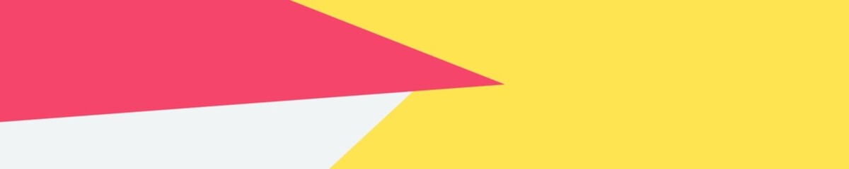 Pink and Yellow Combination Shapes banner background design