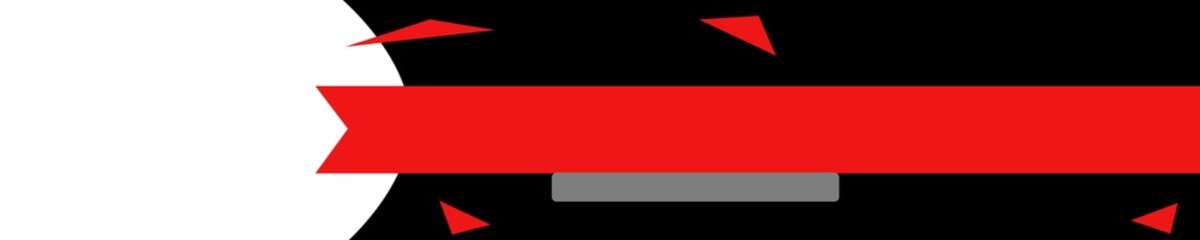 Black Red Color Shapes banner background design