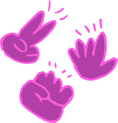 子供が描いたじゃんけんの絵 落書き 下手