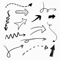 Hand drawn arrow illustration collection