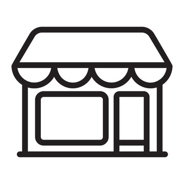 shop outline icon