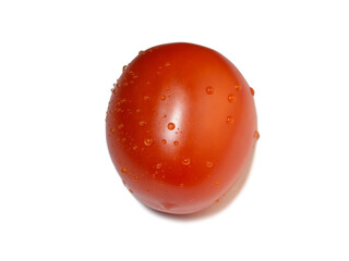  ​​plum tomatoe  on a white background. Red vegetable isolate. fresh vegetables