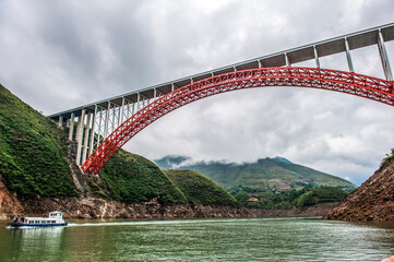 Landscape of the Three Gorges of the Yangtze River in China