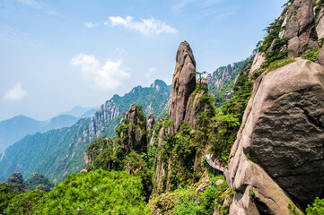 Sanqing Mountain Scenery in Shangrao, Jiangxi Province, China