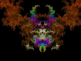 Imaginatory fractal abstract background Image