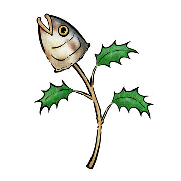 柊鰯の和風筆描きイラスト 節分 Stock Illustration Adobe Stock