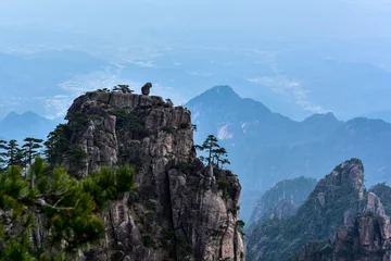Papier Peint photo autocollant Monts Huang Site pittoresque de Huangshan dans la province d& 39 Anhui, Chine