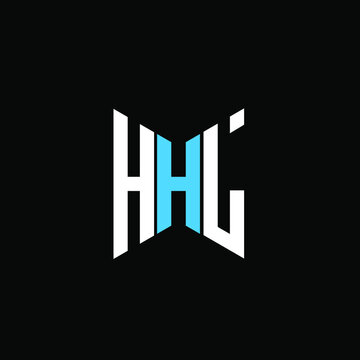 HHL letter logo creative design. HHL unique design