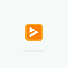 Fototapeta premium Play button vector icon