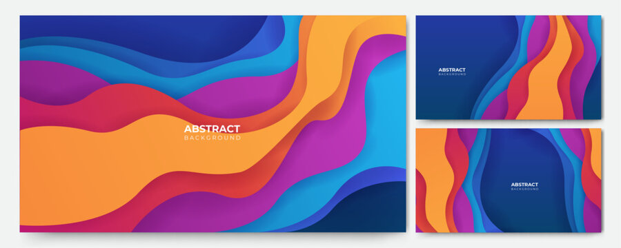 Modern dynamic stripes colorful abstract geometric design background for business, card, presentation, brochure, banner, and wallpaper