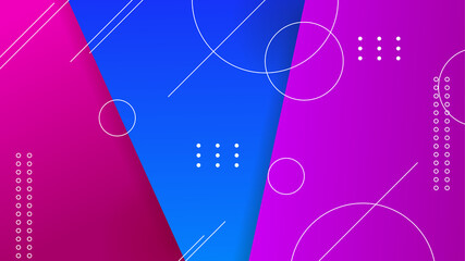 dynamic shape pink blue colorful abstract geometric design background